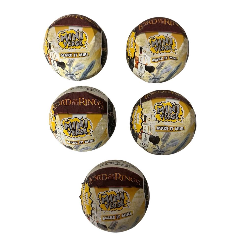 Miniverse Make It Mini Lord Of The Rings Balls Mini Verse by MGA Lot of 5